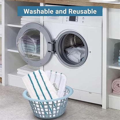 6 Packs Replacement Mop Pads Compatible with Black & Decker Steam Mop SM1600 SM1610 SMP20 Series HSMC1361SGP BDH1855SM, Microfiber Reusable Washable Mop Pads for Floor Cleaning