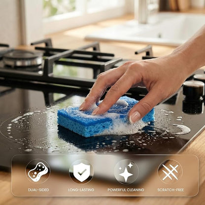 Kitchen Sponges, 48 Count, Non-Scratch Scrub Sponge, Dual Sided Cleaning Sponges for Dishes, Kitchen, Bathroom