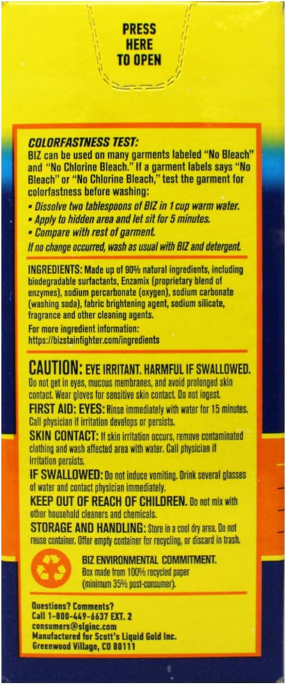 Biz Stain Remover Single 60 OZ Box