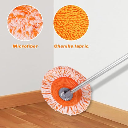 Keyloland Wall Mop, Primium 68” Wall Cleaner, High-Quality Baseboard Cleaner, Professional-Grade Baseboard Cleaner Tool with Handle, Superior Quality Dust Mop, Efficient Ceiling Fan Cleaner Duster