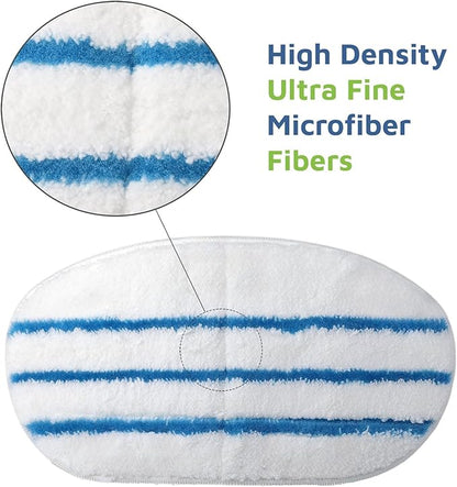 F Flammi 12 Pack Steam Mop Replacement Pad for PurSteam ThermaPro 10-in-1 Steam Mop, Washable Reusable Steamer Pads