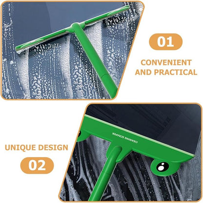 Cartoon Frog Glass Squeegee Shower Scraper, Home Window and Mirror Cleaner, Bathroom Shower Screen Wiper for Glass Doors