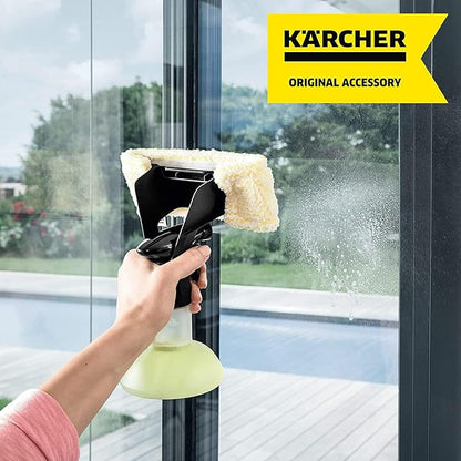 Kärcher WV Window Pads for Indoor Use - Microfiber Window Cloths - Compatible with WV 1 and WV 6 Electric Window Vacuum Squeegees - 2 Pack