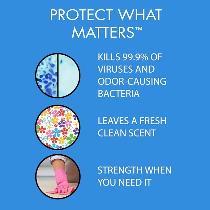In-Cide EPA Registered Disinfectant Spray - Kills 99.9% of Germs, Mold, Mildew and MRSA - Multi-Surface Cleaner for Home, School & Hospital - Fresh Scent - 32 oz (2 Pack)