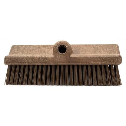 SPARTA 40423EC01 Plastic Floor Scrub Brush, Wall Brush, Equipment Brush With Nonabsorbent Bristles For Industrial Kitchens, Hospitals, Commercial Cleaning, 10 Inches, Brown, (Pack of 2)