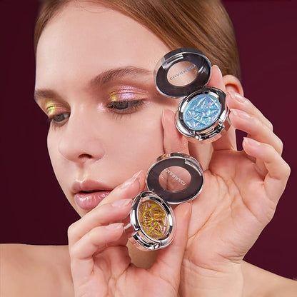 CHARMACY Duochrome Eyeshadow, Insane Shifters Chameleon Eyeshadow, Creates High-Impact, Metallic Eye Looks, 100% Vegan and Cruelty Free, 1.9g (#807)