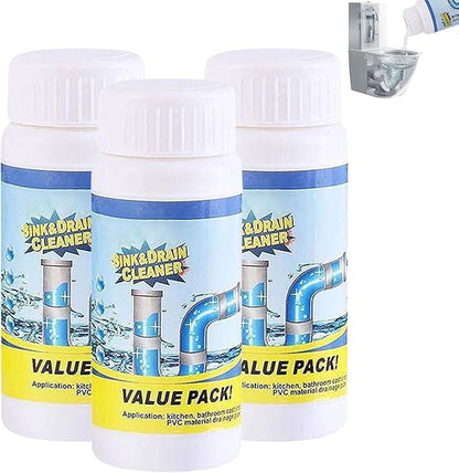 Sink and Drain Cleaner with Foaming Action, Deep Cleaning Toilet Bowl Cleaner, Prevents Future Clogs in Bathroom, Kitchen, Shower Drains, Regular Maintenance Solution (1)