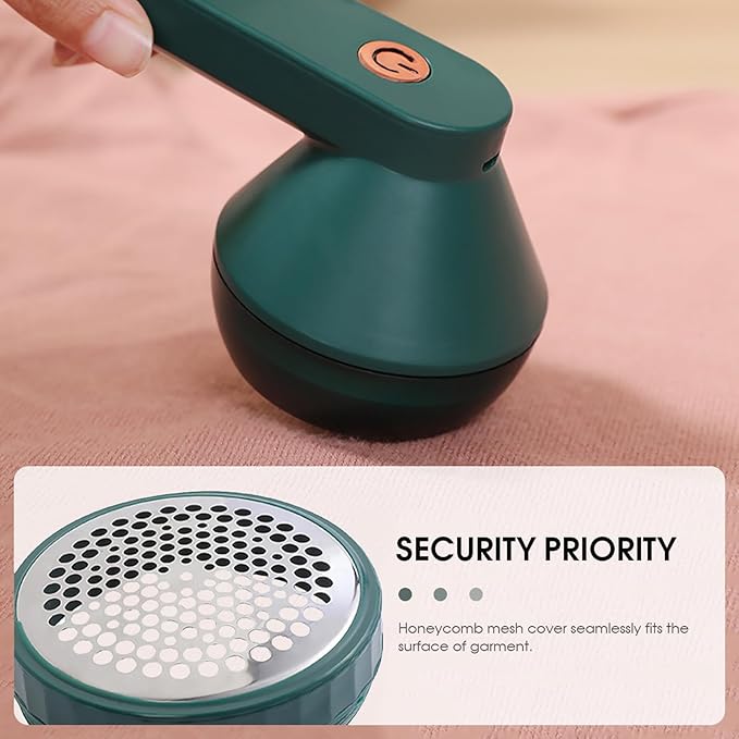 Sweater Pill Remover Fabric Shaver USB Rechargeable Electric Lint Remover for Clothes 6 Leaf Blades Battery Operated Sweater Shaver for Lint Balls Furniture Couch Blanket