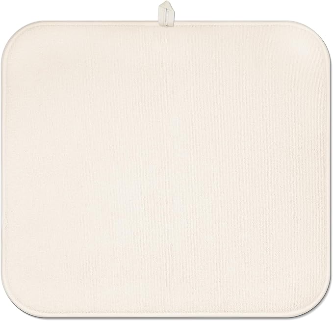 Dish Drying Mat Drainer Pads - Extra Large Microfiber Drying Mats for Dishes Kitchen Counter Super Absorbent Pads for Draining Racks (Sunflower,16"x18" )