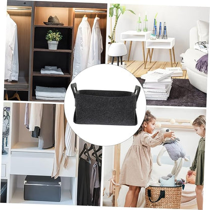 Mobestech Woven Laundry Basket for Storage Capacity Foldable Bathroom Storage Organizer Baskets for Shelves