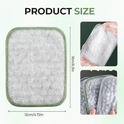 Multipurpose Wire Dishwashing Cloth, Double-Sided Non Scratch Stainless Steel Dishcloth, Reusable Heavy Duty Cleaning Cloth for Dishes Pots Pans Sink Kitchen Cookware (Colorful*10)