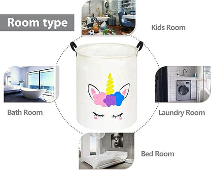 Round Laundry Basket Storage Bins Nursery Hamper Gift Baskets for Home,Office,Home Decor