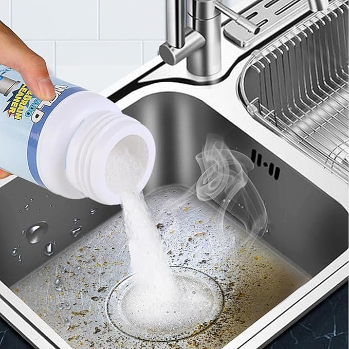 Sink and Drain Cleaner, Garbage Disposal Cleaner, 2025 Upgrade Sink Drain Cleaner, Powerful Pipe Dredging Agent for Kitchen Toilet (1PC)