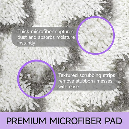 Steam Mop Replacement Pads for Shark S3500 Series S3501 S3601 S3550 S3801 S3901 SE450 S3601D S3901D S2901 S2902 Microfiber Steam Pocket Mop Pads Washable, 4 Pack