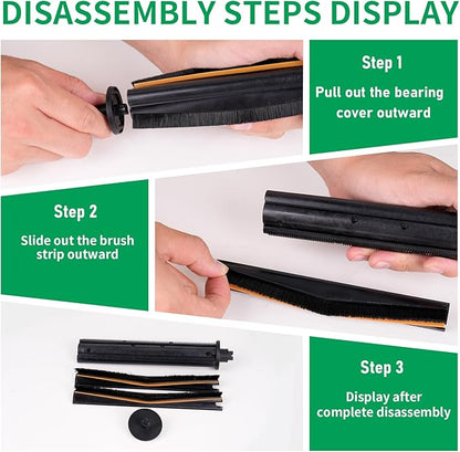 L40 Ultra TriCut Main Brush Replacement Compatible with Dreame X40 Ultra/X30 Ultra/L10s Pro Ultra/L10s Ultra/L20 Ultra | Anti-Hair Wrap Roller | Deep Cleaning for Pet Hair, Carpet & Hard Floor
