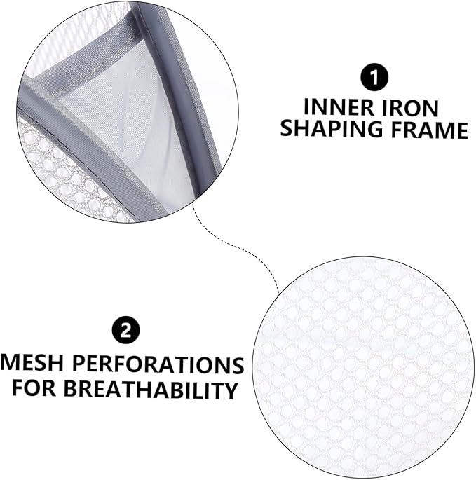Cabilock 2pcs Wall-mounted Folding Laundry Basket Organizer Collapsible Dirty Clothes Storage Baskets for Home Dorm and Travel Breathable Design for Easy Use