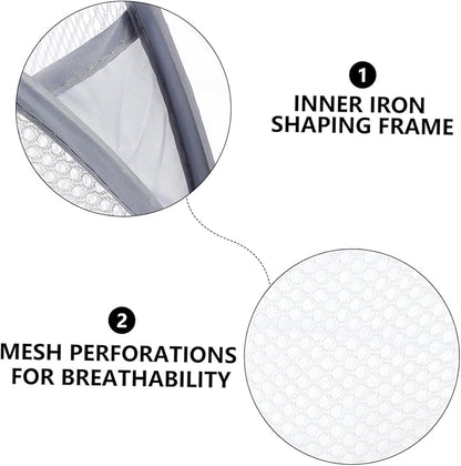 Cabilock 2pcs Wall-mounted Folding Laundry Basket Organizer Collapsible Dirty Clothes Storage Baskets for Home Dorm and Travel Breathable Design for Easy Use
