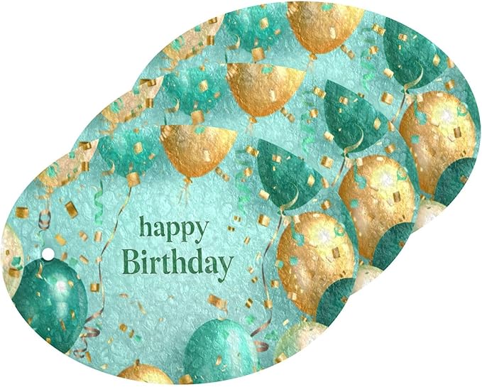 Happy Birthday Kitchen Scrub Sponges, Pop-up Kitchen Cleaning Sponges Reusable Dish Washing Sponges for Bathroom Household Cleaning 3 Pack - Non Scratch Scrubber