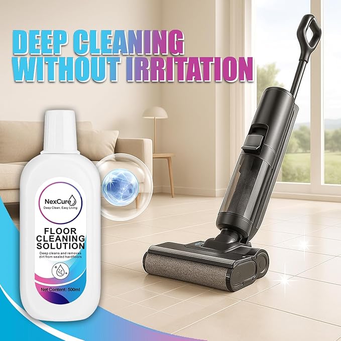 Tineco Cleaning Solution Compatible – 4 Pack (500ml Each, 2L Total) Tineco Floor Cleaner Refill, Multi-Surface Floor Cleaning Solution for iFloor & Floor One, Residue-Free & Pet Safe