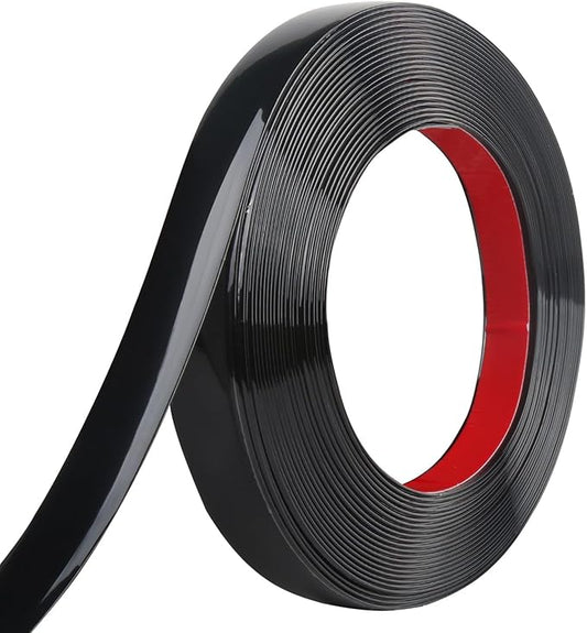 Peel and Stick Molding Trim Waterproof Mirror Tape Border Flexible Wall Trim Molding Self Adhesive for Home Decoration Wall Protection(65.6 Ft)