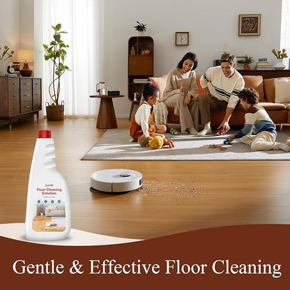 Snowlily 5 Pack Floor Cleaner Solution for Hardwood & Tile Floors, All Robot Vacuum Mops & Wet Dry Vacuum Cleaners, 1:100 Dilution Ratio