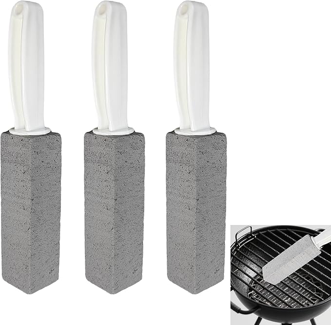 Cleaning Pumice Stone for Stove Grates，Grill Cleaner for Outdoor Grill Pumice Stone for Cleaning Oven 3Pcs