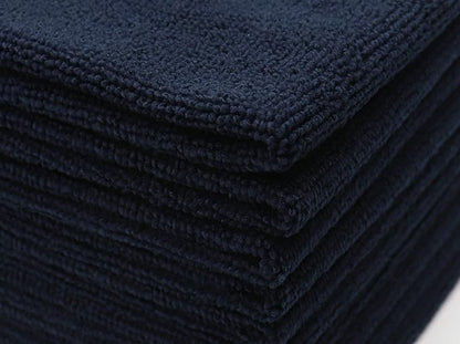 Microfiber Dish Cloths Fast Drying Kitchen Cleaning Cloth Dish Rags Dust Cloths Ultra Absorbent Lint Free Washcloths 12inch x 12inch 10 Pack (Black)