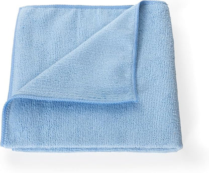 Poli Glow® 320 GSM Microfiber Towel – 16×16 in, 80/20 Polyester-Polyamide Blend, Overlock-Stitched Edges – Scratch-Free, Highly Absorbent Detailing Cloth for Auto, Marine & Home