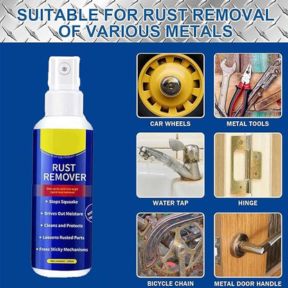 Rust Remover, 2026 Upgrade Rust Remover for Metal, Anti-Rust Lubricant Spray,Multi-Purpose Lubricant Rust Remover Spray For Vehicles, Tools, Chains (3set)