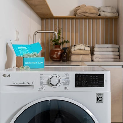Laundry Detergent Pods Free & Clear, Unscented, 64 Count, Eco Friendly, Biodegradable, HE Compatible, Powerful Stain & Odor Removal