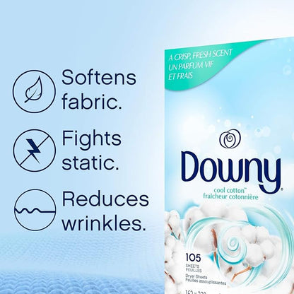 Downy Fabric Softener Dryer Sheets, April Fresh, 240 Count