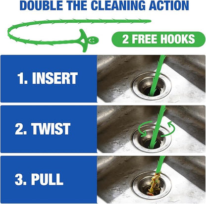 Sink and Drain Cleaner Powder: All-Purpose Pipe Opener for Kitchen Bathroom Pipes and Floor Drains – Reliable Drain Clog Remover for Home Plumbing Maintenance（4 pack）