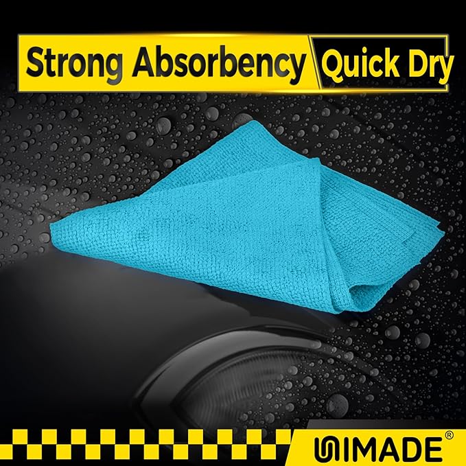 Microfiber Cleaning Cloth, 200PK Reusable Shop Rags Bulk Microfiber Cleansing Cloth Lint Free Cleaning-Towel for Car Kitchen Automotive Bar Mechanic Restaurant Garage,11.5"x11.5",Multicolor