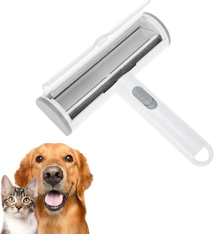 Pet Hair Removal Tool, Lint Roller for Pet Hair, Carpet Rake, Pet Hair Remover Roller for Furniture Couch Bed Car Seat, Light Gray