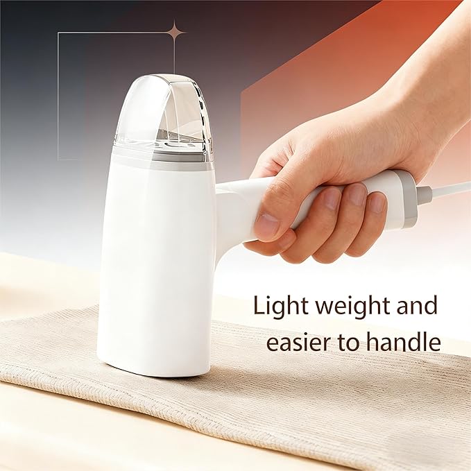 Handheld Garment Steamer, Travel Steamer Iron For Clothes, Light Weight, Foldable and Portable Iron, 10s Heat Up, Quick Wrinkle Removal 1300W 110V