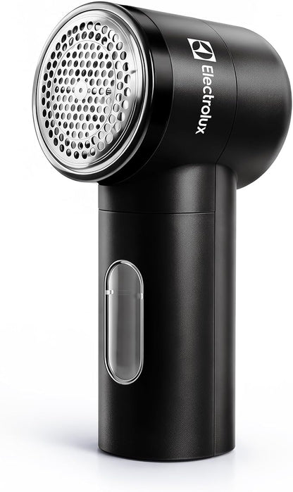 Electrolux Rechargeable Fabric Shaver | Compact Travel Lint Remover for Clothes & Furniture | Eliminates Fuzz & Pilling | 3-Speed Electric Lint Shaver with Type-C Fast Charging Port - Black