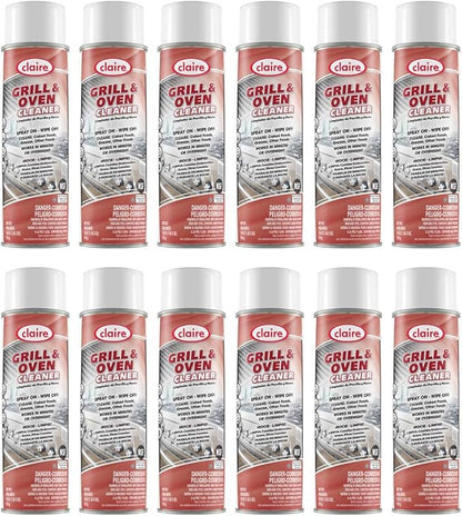 Claire Oven Cleaner, Grill, 12 Count