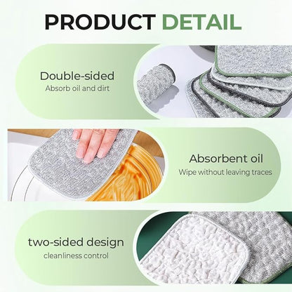 Multipurpose Wire Dishwashing Cloth, Double-Sided Non Scratch Stainless Steel Dishcloth, Reusable Heavy Duty Cleaning Cloth for Dishes Pots Pans Sink Kitchen Cookware (Colorful*15)