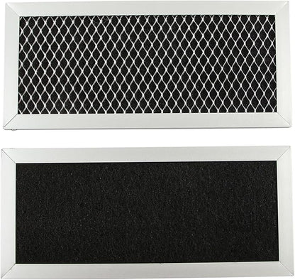 Microwave Oven Charcoal Filter Compatible with Samsung ME19R7041FS ME19R7041FS/AA ME19R7041FT ME19R7041FT/AA ME19R7041FB ME19R7041FB/AA, 2 Pcs Activated Carbon Filter Easy Snap-in Installation