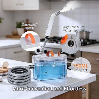 Steam Cleaner for Home, Portable Handheld Steamer for Cleaning, 15s-Fast Heat-Up,steamer for car detailing,Home, Kitchen, Bathroom, Tile, Grout, Floor