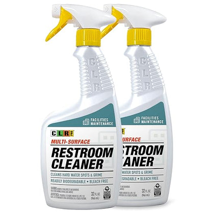 CLR PRO Industrial Multi-Purpose Restroom Cleaner, 32 Ounce Spray Bottle (Pack of 2)