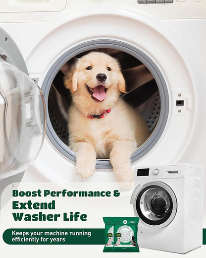 SEMECH by Seedshub Pet Hair Dissolver for Washing Machine-6 Sachets, 96.7% Hair Dissolution, Dog & Cat Hair Remover, Removes Odors & Residue, HE Compatible for Front & Top Load Washers, Septic Safe