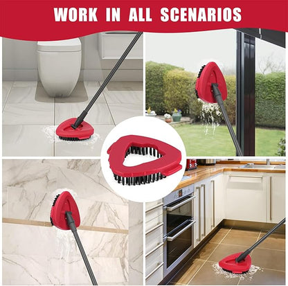 1 Pack Scrub Brush Replacement Head for O Cedar EasyWrin Spin Mop 1 Tank System, Spin Mop Replace Head Base, Shower Floor Scrubber, Hard Bristle Cleaning Brush for Bathroom Kitchen Wall Tile