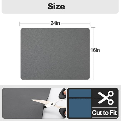 Ecotrim - Dish Drying Mat for Kitchen Counter | Coffee Bar Mat for Countertops | Heat Resistant Drainer Mat with Non-slip Rubber Backed | Hide Stain Kitchen Absorbent Draining Mat | Dark Grey 16"x24"