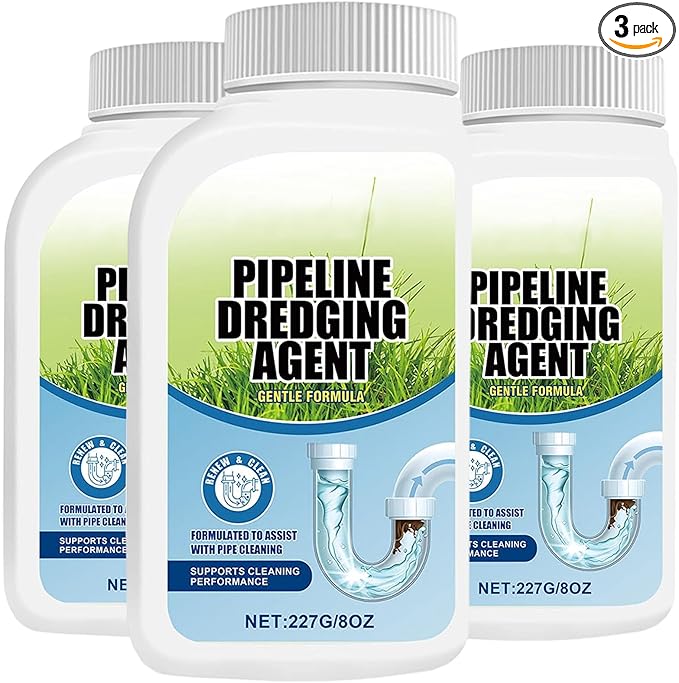 2026 New Pipeline Dredging Agent, Wild Sink and Drain Cleaner Powder, Fast-Acting Pipeline Dredging Agent for Kitchen Sinks, Bathroom Drains, Tubs and Toilets (3)
