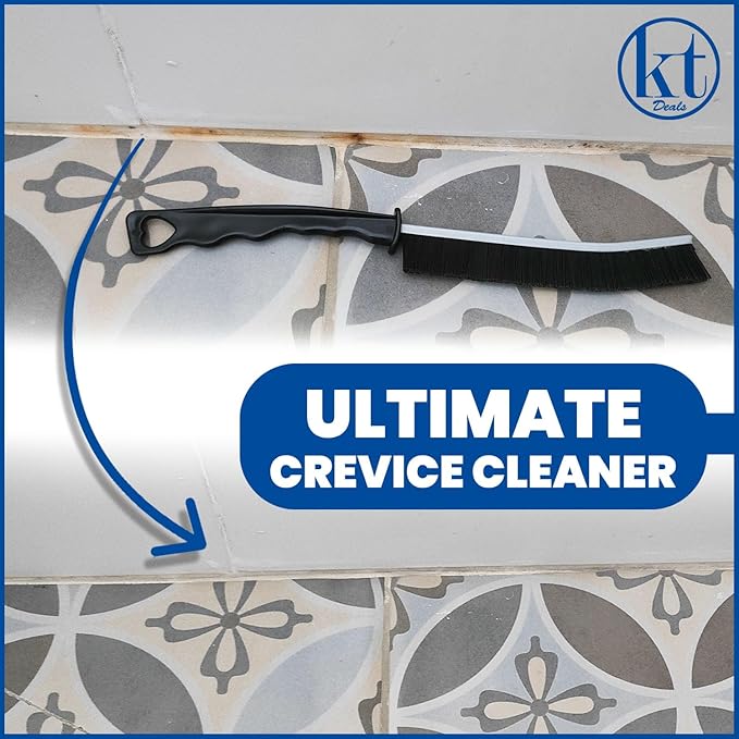 6pcs Hard Bristle Crevice Cleaning Brush Set, Grout Brush, Skinny Scrub Brush Thin Cleaning Brush for Tight Spaces Corner Brushes Gap Cleaner Tool for Bathroom Tiles, Kitchen, Shower, Window Tracks