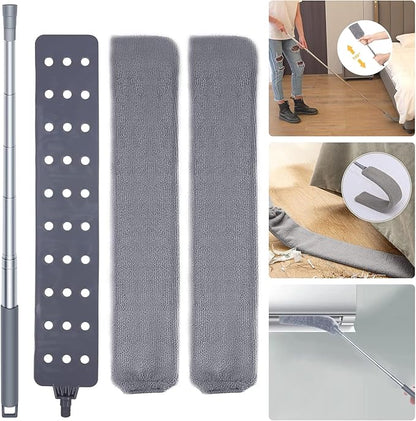 2PCS Retractable Gap Dust Cleaner, Microfiber Hand Duster, Under Fridge & Appliance Duster, Telescopic Dust Brush for Wet and Dry, Cleaning Tools for Home Bedroom Kitchen (2PCS)
