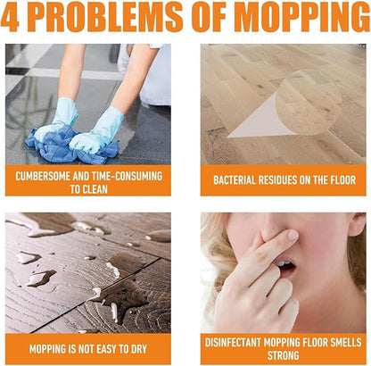 Floor Cleaner, Multipurpose Floor Cleaner Liquid, Glossy Clean Floor Cleaners, Powerful Decontamination, Household High-Performance Cleaner for Wood, Tile (2sets)
