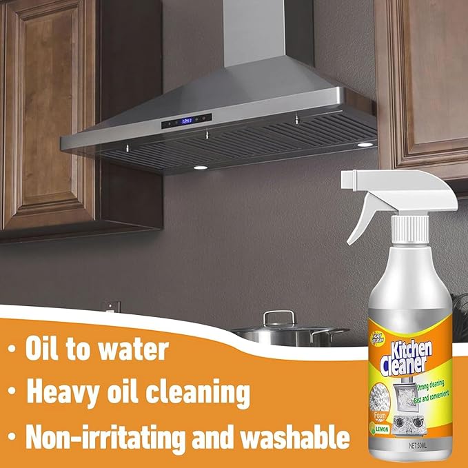 Kitchen Foam Cleaner, Kitchen Cleaner Foam Spray, Sciasi Kitchen Cleaner, Foam Kitchen Cleaner, All-Purpose Kitchen Pots And Pan Cleaner, Cleaning Supplys (4PCS)