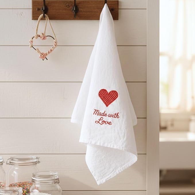 Flour Sack Kitchen Towels |Cotton Blank Towel | Tea Towel Crafting Embroidery| Thick Absorbent Quick Dry | Baking Bread Proofing Linen Cover White, 15"x25" - 12 Pack